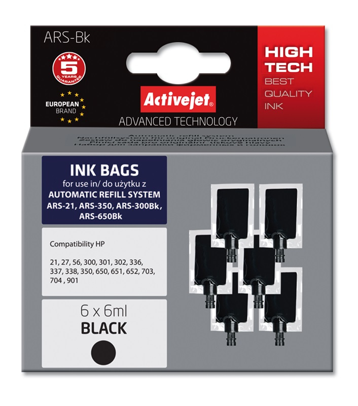 Activejet Activejet AS-40N inkt (vervanging Samsung M40; Supreme; 17 ml; zwart). Inkjet Cartridge Type: Hoog (XL) rendement, Type zwarte inkt: Inkt op pigmentbasis, Volume zwarte i